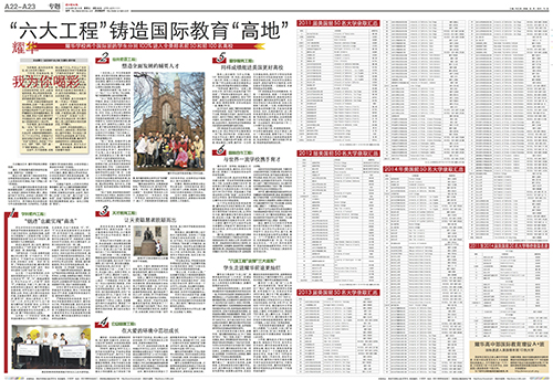 YaoHua six projects make its international education section“highland”